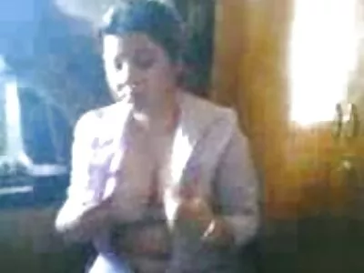 Licked Woman with Garter Smooth Cunt